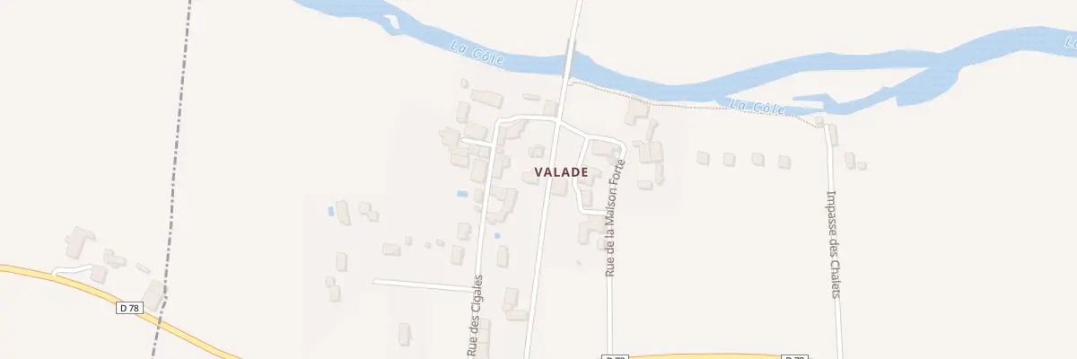 Plan du 59 Valade à Condat-sur-Trincou