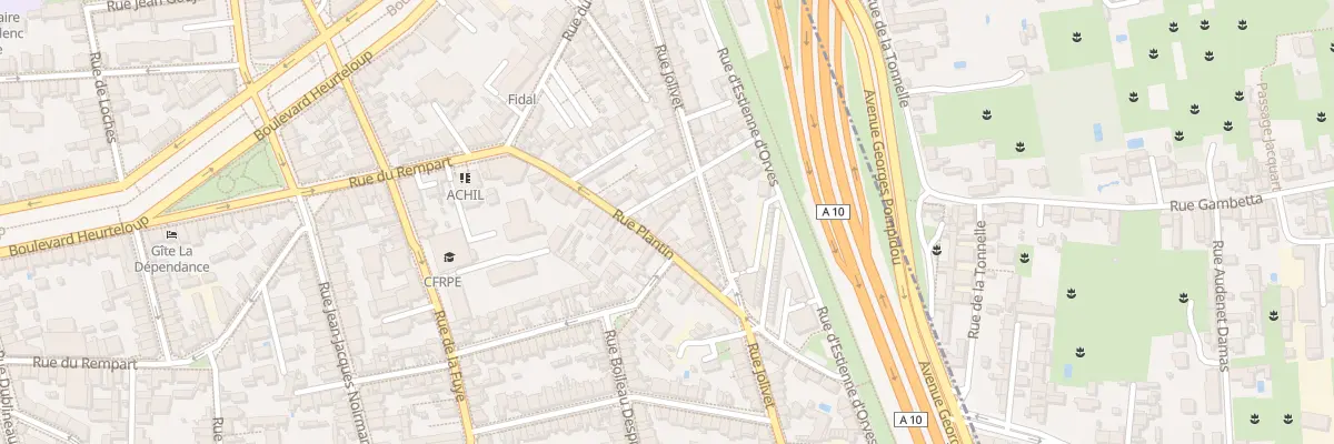 Plan du 22 Rue Plantin à Tours