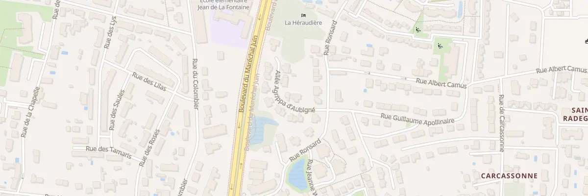 Plan du 5 All Agrippa d’Aubigné à Tours