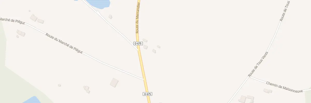 Plan du 712 Rte du Merrandier à Augignac