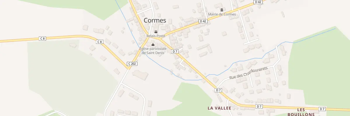 Plan du 4 Rue de Saint Segre à Cormes