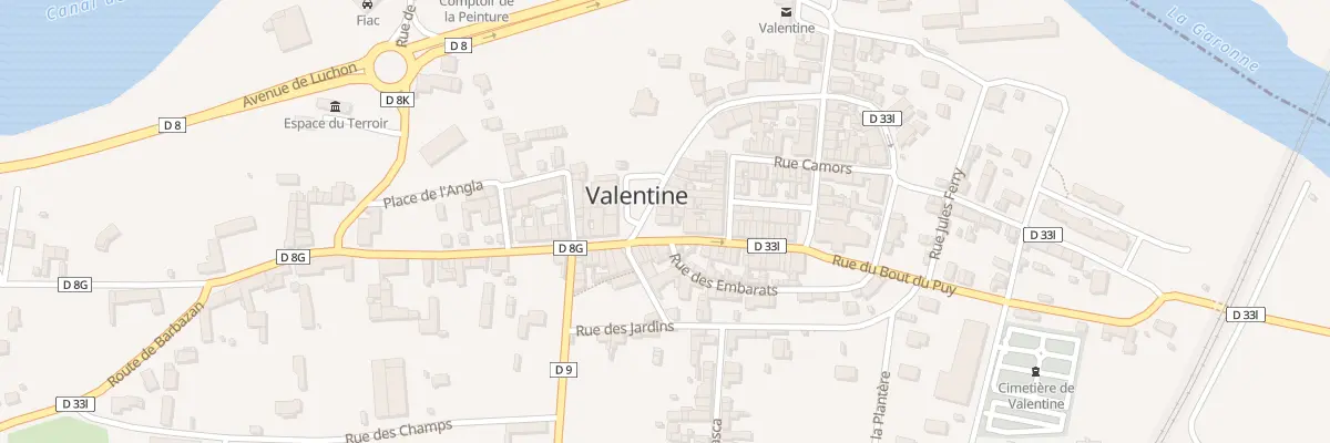 Plan du 23 Av du Maréchal Foch à Valentine