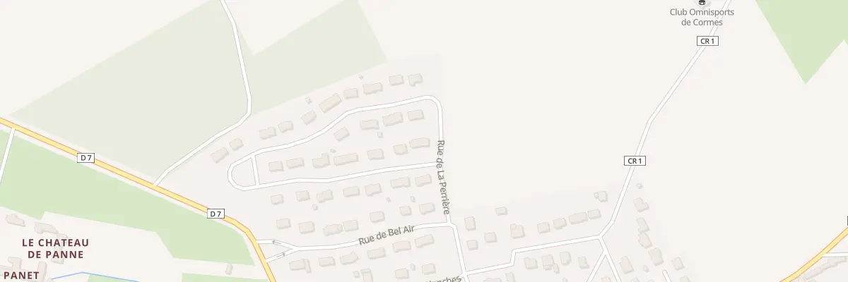 Plan du 2 Rue de la Perriere à Cormes