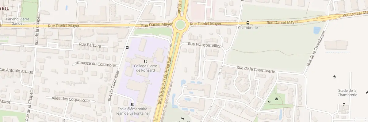 Plan du 7 Rue François Villon à Tours