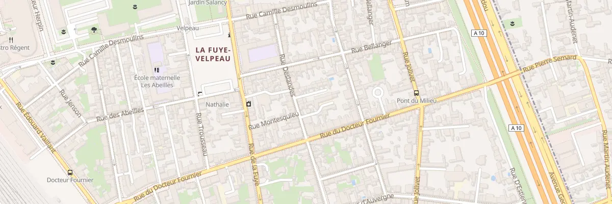 Plan du 40 Rue Deslandes à Tours