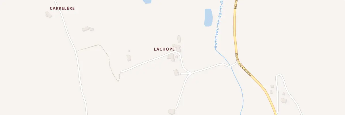 Plan du 249 Chem de Lachope à Bon-Encontre