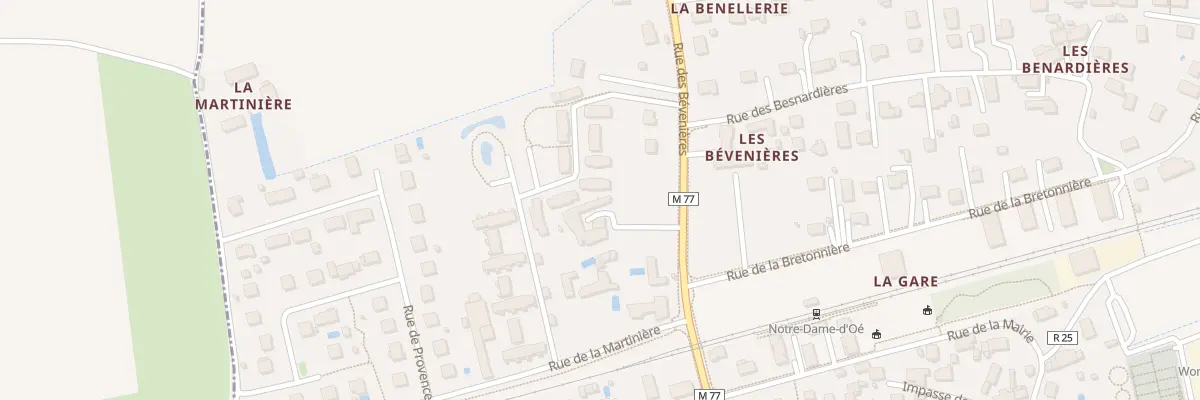 Plan du 26B Rue des Bevenières à Notre-Dame-d’Oé