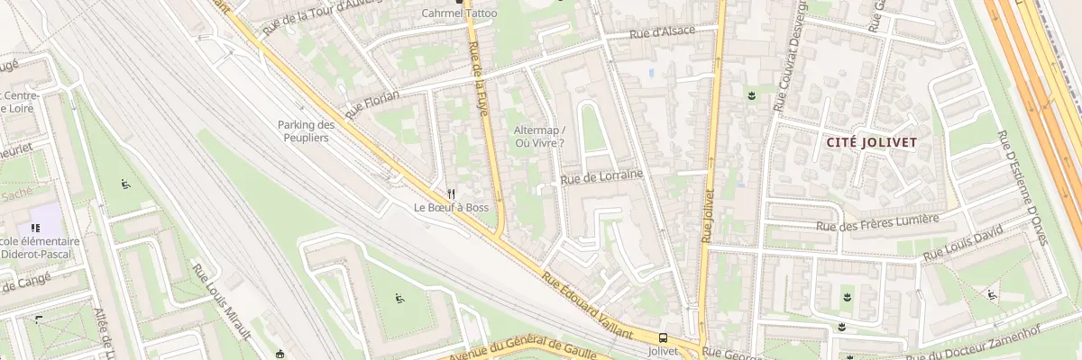 Plan du 25 Rue de la Bondonnière à Tours