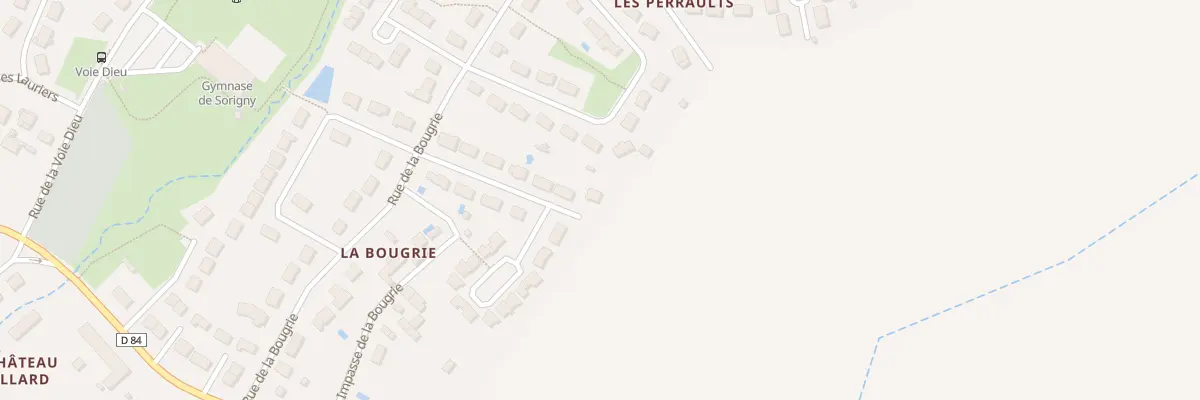 Plan du 14 Rue des Eglantiers à Sorigny