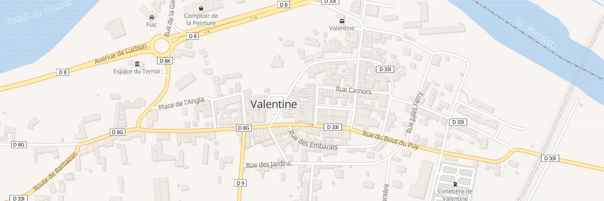 Plan du 12 Rue des Fleurs à Valentine