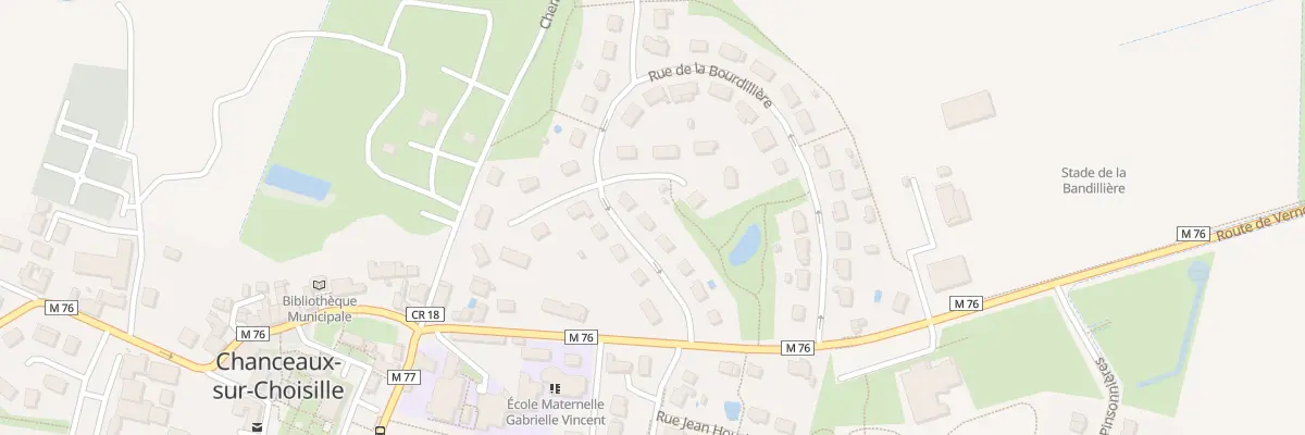 Plan du 25 Rue de la Bourdilliere à Chanceaux-sur-Choisille