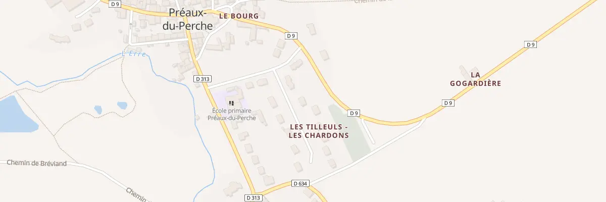 Plan du 3 All des Tilleuls à Perche en Nocé