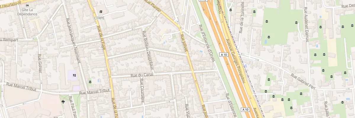 Plan du 53 Rue Jules Grévy à Tours