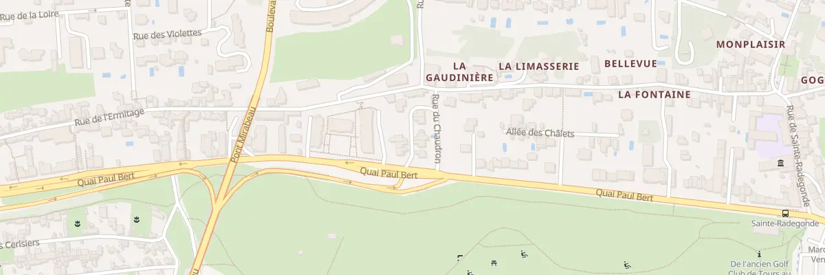 Plan du 141 Quai Paul Bert à Tours