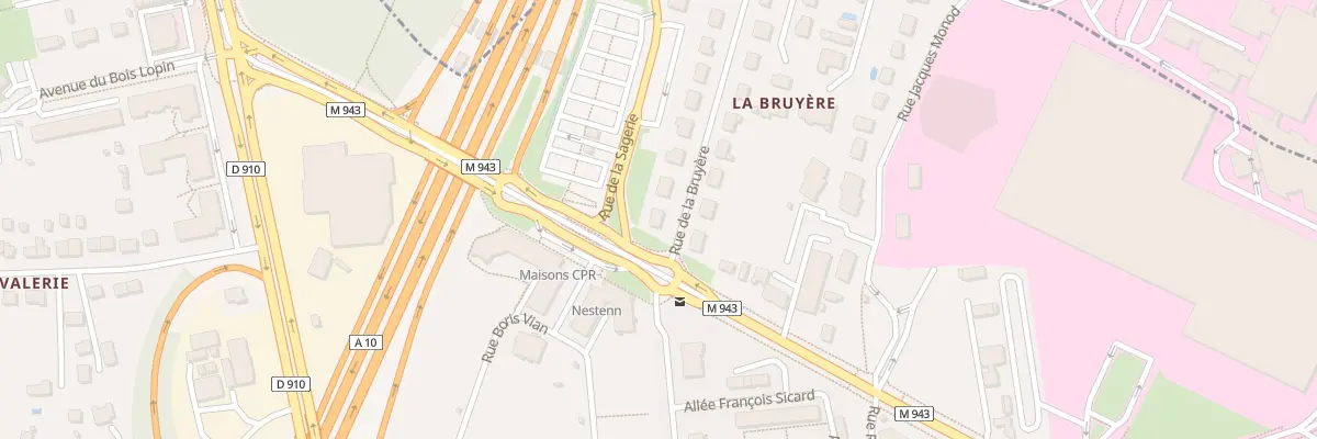 Plan du 2 Rue de la Bruyère à Chambray-lès-Tours