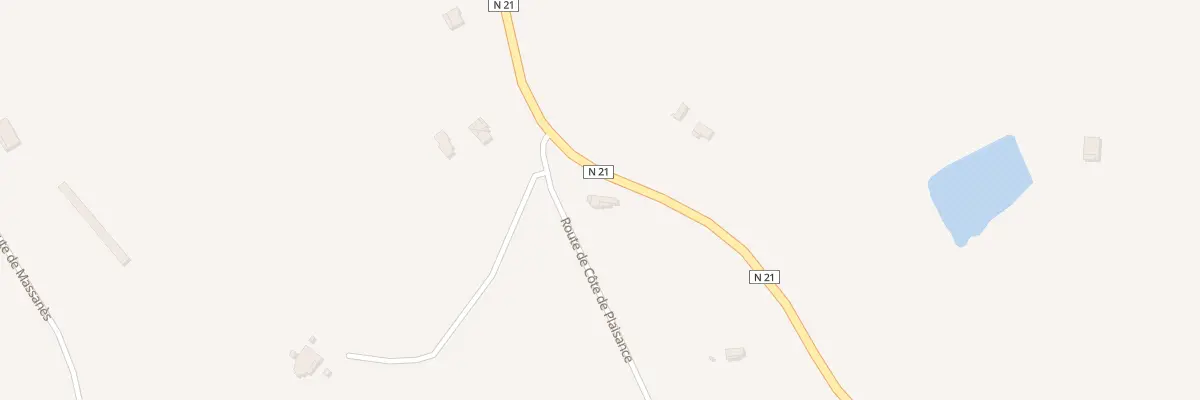 Plan du 1872 Rte de Côte de Plaisance à Villeneuve-sur-Lot