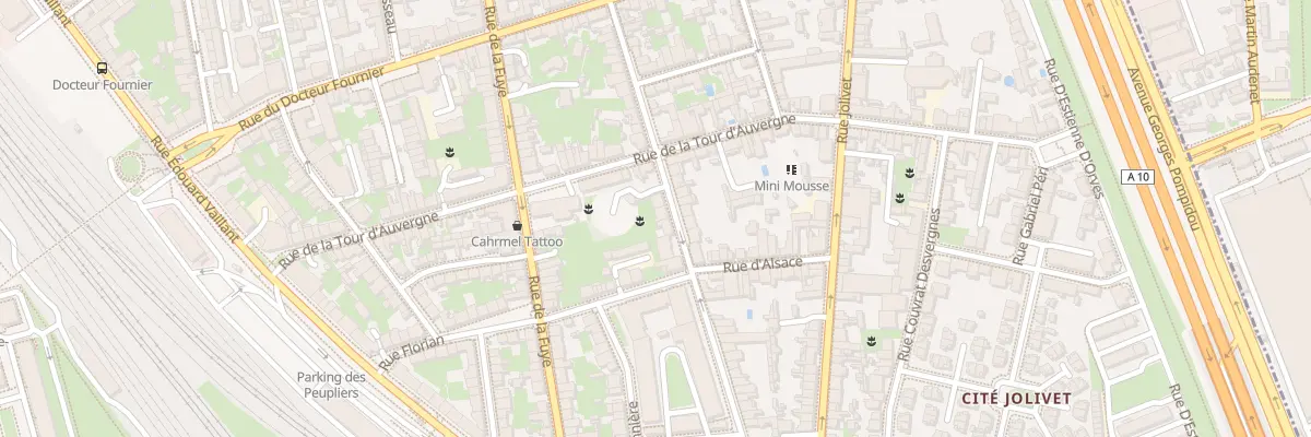 Plan du 77 Rue Deslandes à Tours