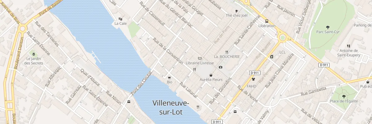 Plan du 8 Rue de la Convention à Villeneuve-sur-Lot