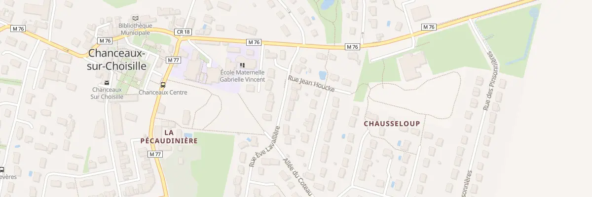Plan du 24 Rue Eve La Valliere à Chanceaux-sur-Choisille