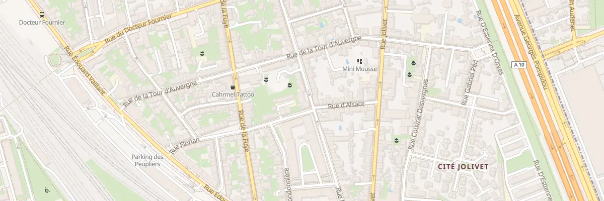 Plan du 83 Rue Deslandes à Tours