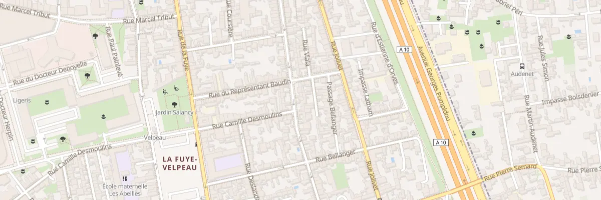 Plan du 40 Rue Legras à Tours