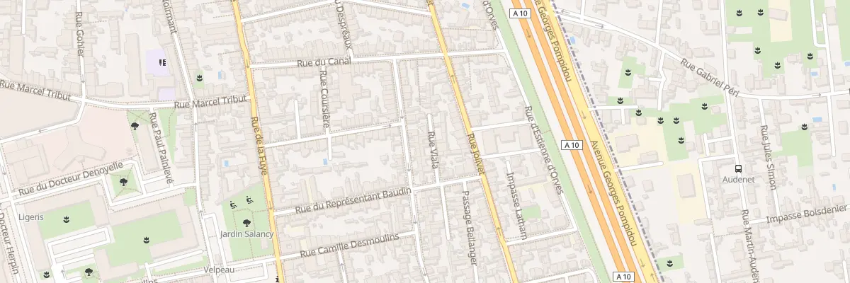 Plan du 5 Rue Viala à Tours