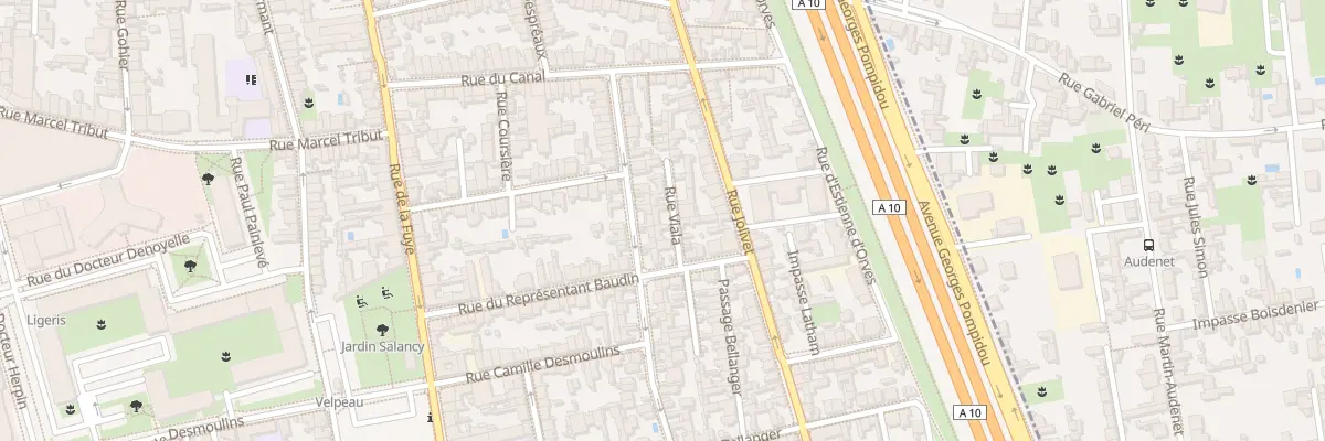 Plan du 3 Rue Viala à Tours