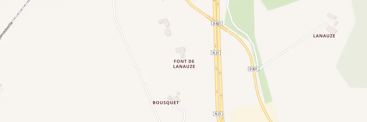 Plan du 1821 Rte du Plateau à Saint-Antoine-de-Ficalba