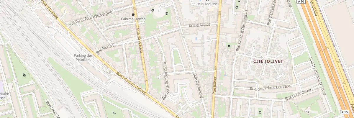 Plan du 95 Rue Deslandes à Tours