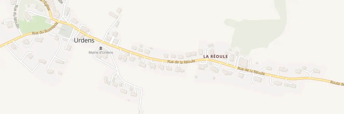 Plan du 5007E Rue de la Réoule à Urdens