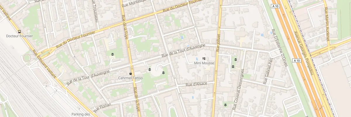 Plan du 74 Rue Deslandes à Tours