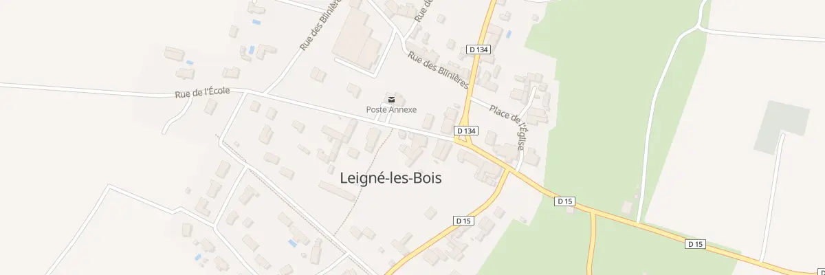Plan du 279 Le Bourg à Leigné-les-Bois