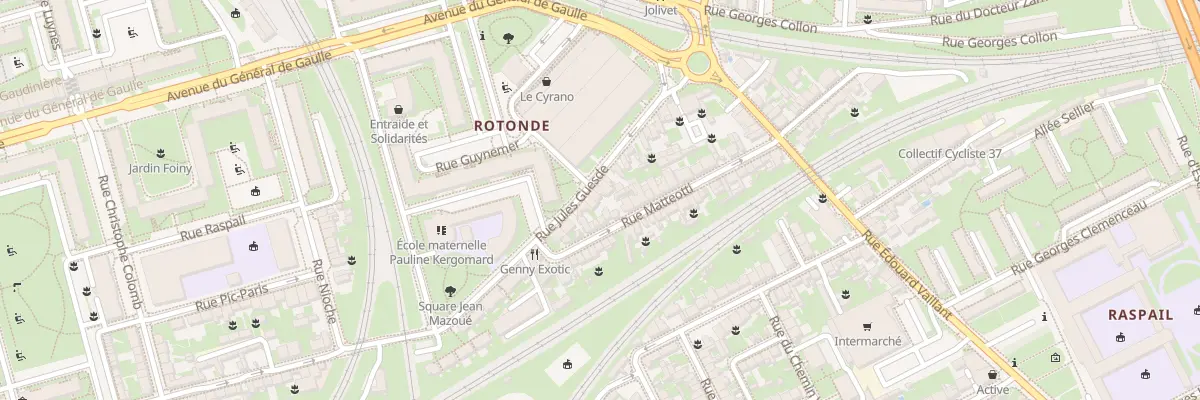 Plan du 87 Rue Jules Guesde à Tours