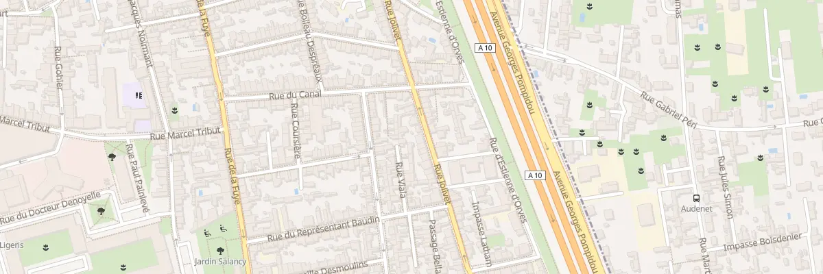 Plan du 101 Rue Jolivet à Tours