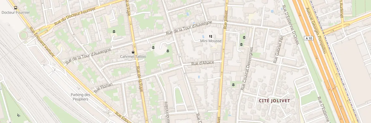 Plan du 88 Rue Deslandes à Tours