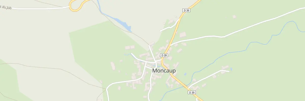 Plan de Chem de la Rouère à Moncaup