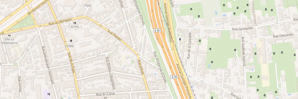 Plan du 15 Rue Estienne d’Orves à Tours