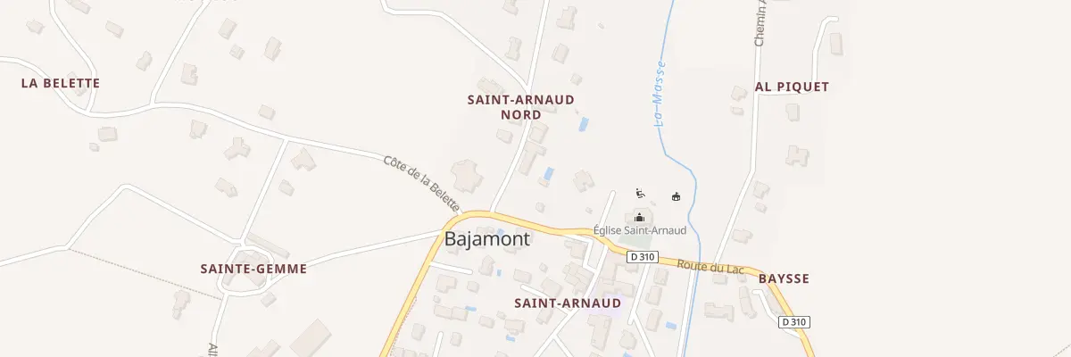 Plan du 60 Rte du Moulin de Cabalé à Bajamont