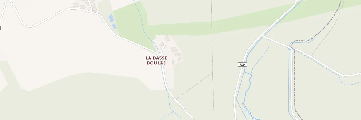 Plan de La Basse Boulas à Cerelles