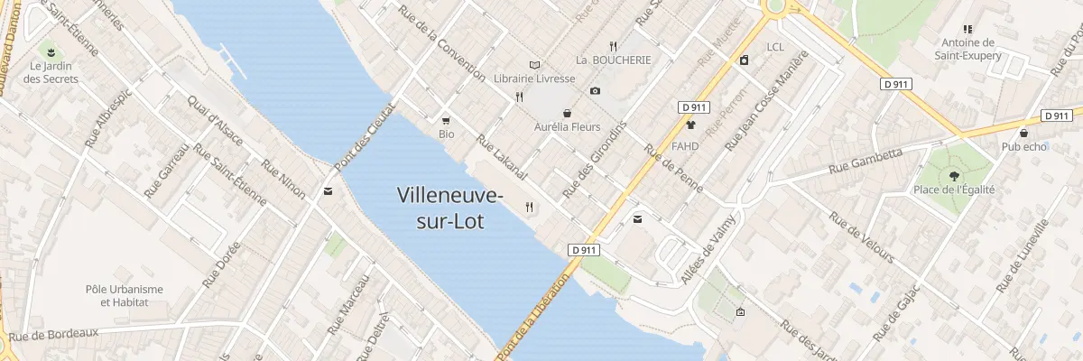 Plan du 4 Rue Jean Jacques Rousseau à Villeneuve-sur-Lot