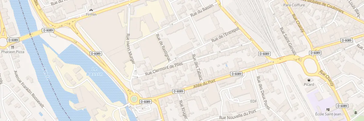 Plan du 17 Rue Clermont de Piles à Périgueux