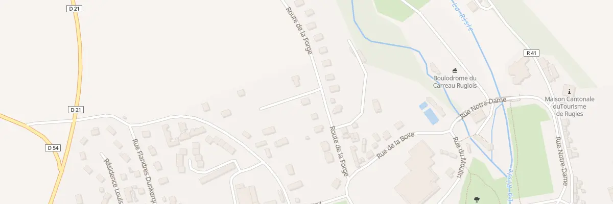 Plan du 9 Rte de la Forge à Rugles