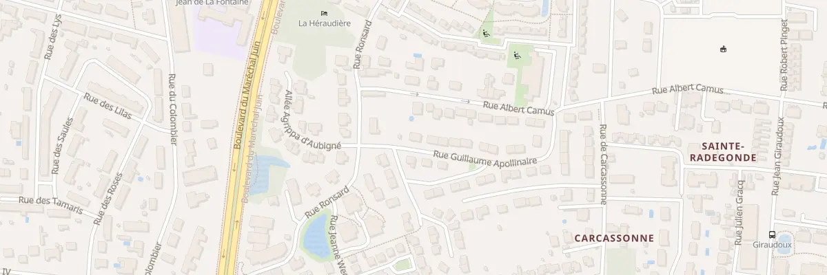 Plan du 8 Rue Guillaume Apollinaire à Tours