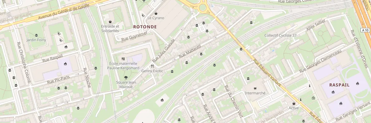 Plan du 33 Rue Matteoti à Tours