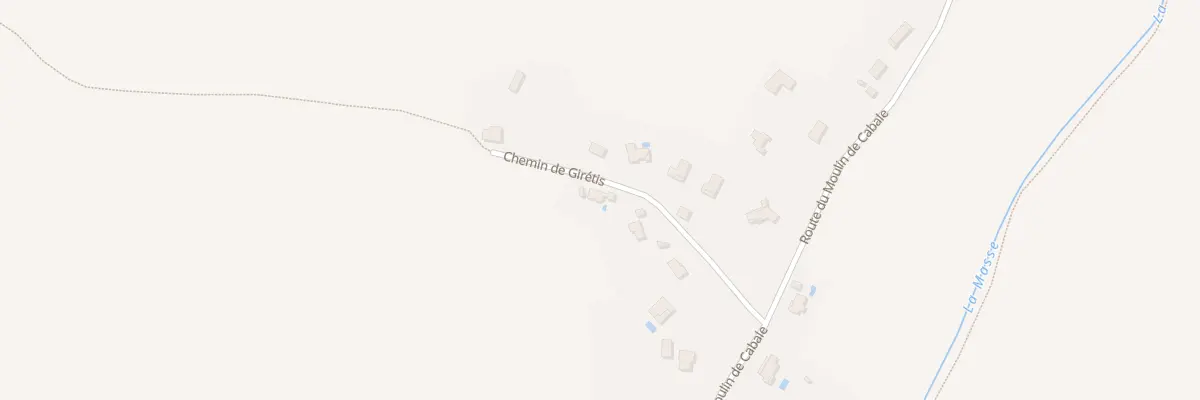 Plan de Chem de Girétis à Bajamont