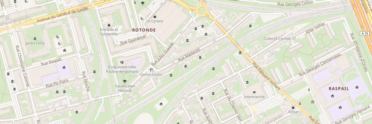 Plan du 35 Rue Matteoti à Tours