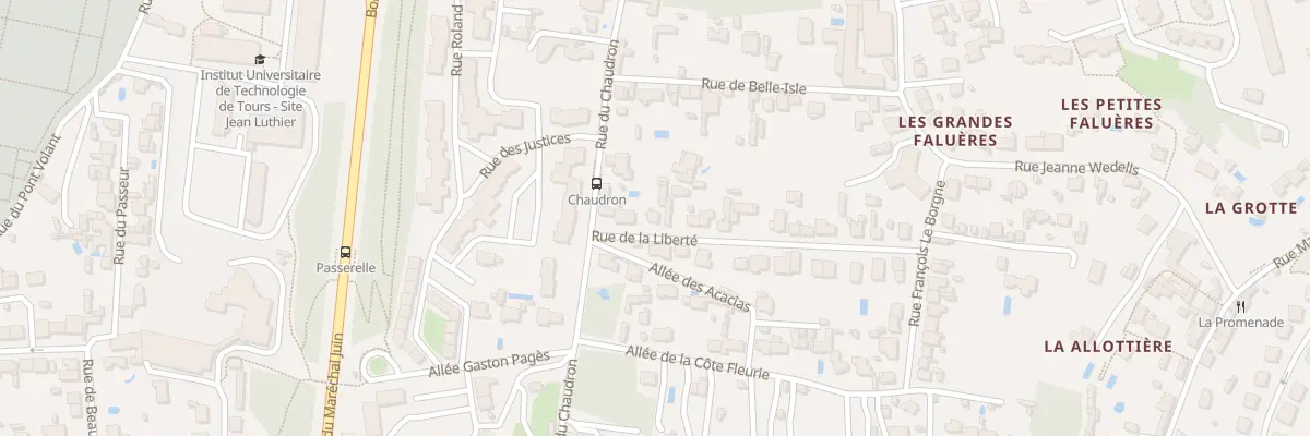 Plan du 29 Rue de la Liberté à Tours