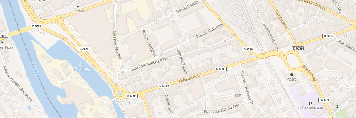 Plan du 28 Rue Clermont de Piles à Périgueux