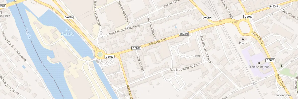 Plan du 20 All du Port à Périgueux