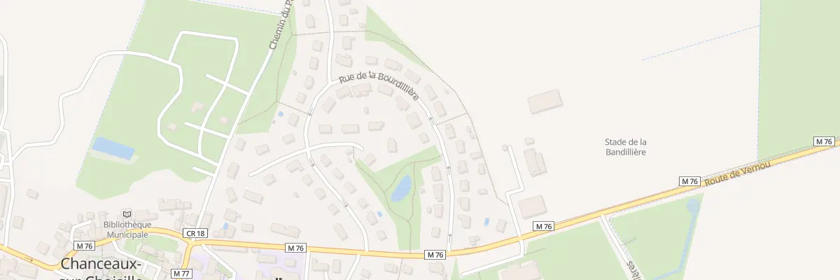 Plan du 9 Rue de la Bourdilliere à Chanceaux-sur-Choisille